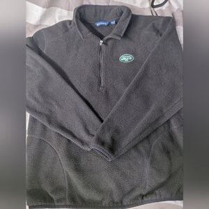 Jets Black Fleece Sweater